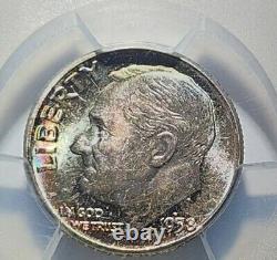 1958 Roosevelt Dime PCGS MS-67+ (Toned)