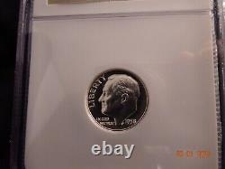 1958 Roosevelt Silver Dime, NGC PF69 Cameo Brown Label