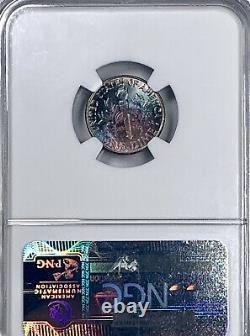 1959 Roosevelt Dime 10C MS 67 Star NGC Certified Silver Pink Purple Blue Toned