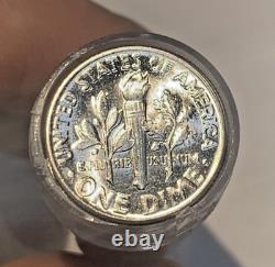 1959 Roosevelt Dime BU/UNC Roll-50 Coins
