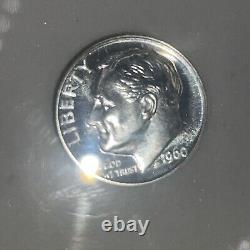 1960 Gem Proof Roosevelt Dime 90% Silver