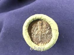 1960 Roosevelt Dime Gem BU OBW H/T Original Bank Wrapped Roll of 50 coins E0701