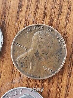 1960s dimes And A Wheat Penny