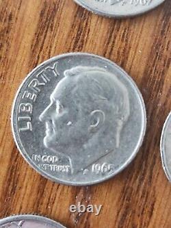 1960s dimes And A Wheat Penny