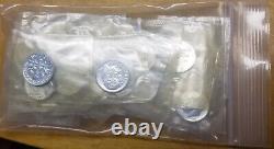 1961 Roosevelt Dime Roll Gem 90% Silver Proof 50 US Coins all fresh mint cello