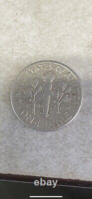 1962 Roosevelt Dime No Mint Mark