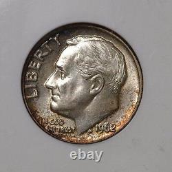 1962-d Roosevelt Dime / Ms-67 Ft / Silver / Ngc 503880-017 / Strong Strike
