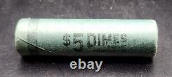 1962-p Obw Roll Of 50 Roosevelt Dimes