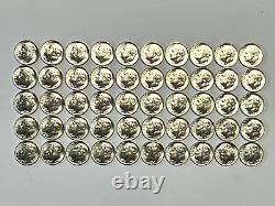 1963 D Roosevelt Silver Dimes BU UNCIRCULATED FULL ROLL Qty 50 ($5) Lot 11