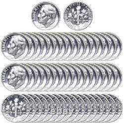 1963 (P) Roosevelt Dime Roll Gem 90% Silver Proof 50 US Coins