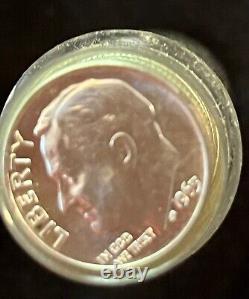 1963-P Roosevelt Dimes Roll Brilliant Uncirculated-stored 60 years in collection