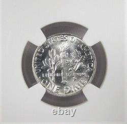 1963-p Silver Roosevelt Dime NGC MS67 Coin AJ175