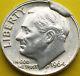 1964 D Roosevelt Dime 90% SILVER Large Obverse Cud Impressive Error scarce 10c