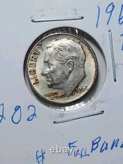 1964-D Roosevelt Dime Full Bands 90% Silver