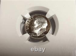 1964 Proof Roosevelt Silver Dime, NGC PF 69 Ultra Cameo, Top Pop
