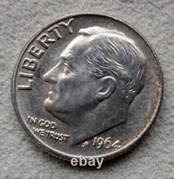 1964 SMS Roosevelt Dime 90% silver 10¢ U. S. Coin 100% True story