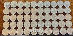 1964-p & D 25 Coins From Each Mint Roosevelt Dime -pictured You Will Receive -1