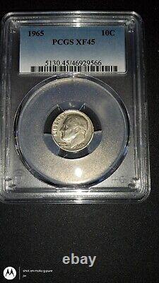 1965 Dime silver No Mint Mark, ERROR COIN In God we trust, Free Shipping