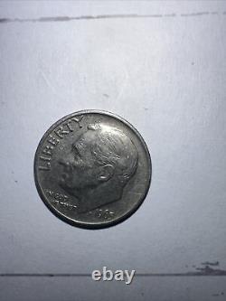 1965 Roosevelt Dime ERRORno Mint mark, DDO, double Strong In Liberty /Misaligned