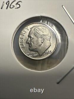 1965 Roosevelt Dime No Mint Mark