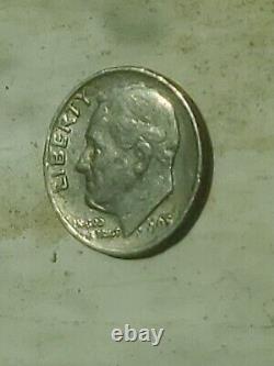 1965 dime no mint mark Liberty Rim 01