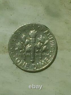 1965 dime no mint mark Liberty Rim 01