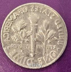 1967 ROOSVELT DIME, No Mint Mark, RIM IN GOD WE TRUST YEAR LIBERTY ERROR