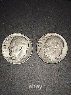 1967 Rosevelt Dimes