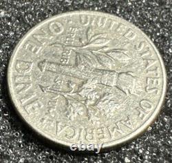 1969 D Dime The U in PLURIBUS On The Reverse Is Missing