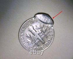 1970 Roosevelt Dime? Double Struck, ? Uni-faced? Stretched? Us Error Coin