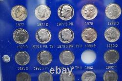 1977-1987D Roosevelt Proof Silver Dimes in Capital Plastics Holder Z382