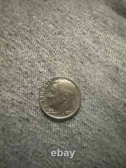 1977 Dime No Mint Mark W on Trim Error