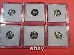1980 2018 P/D/S COMPLETE Clad Coins 118 Dimes Total 80 P/D BU with38 Proof Coins