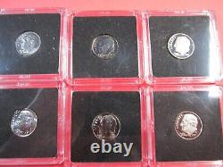 1980 2018 P/D/S COMPLETE Clad Coins 118 Dimes Total 80 P/D BU with38 Proof Coins
