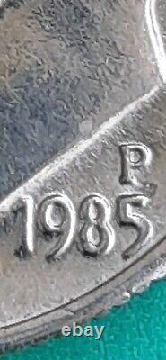 1985 P Roosevelt Dime! A Beauty! 3-u's onUNUM Loww P! Die Chip On Eye! DDO