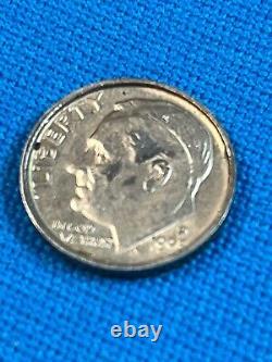 1993P Roosevelt Dime, Error coin. Severely Raised rim with No rim ridge