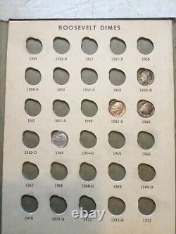 19 Roosevelt Dime 10 Cent Coin 6 SILVER TONED BLUE GOLD COIN 1946 1946S 1960D
