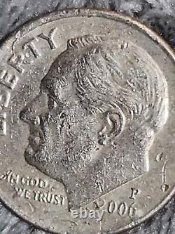 2000 P Roosevelt Dime With Errors