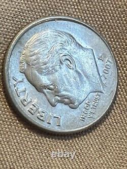2007 p roosevelt dime error M Forehead Into Hair Coin Collector RARE BEST OFFER