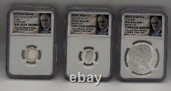 2015 P Silver And Reverse March Of Dimes Set PF 69 10c(2) And $1(1)