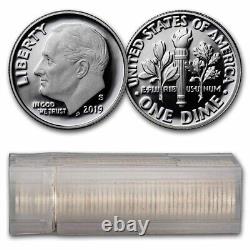 2019-S Silver Roosevelt Dime 50-Coin Roll Proof