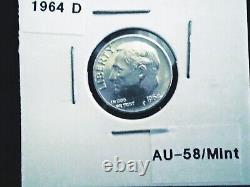20 90% Silver 1964 d Roosevelt Dimes