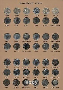 210 Roosevelt Dimes 1946-2013 PROOF & Silver in NEW Dansco Proof PDS Mints Unc