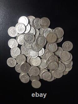 2 Tubes of 90% Silver Roosevelt Dimes 160 Dimes