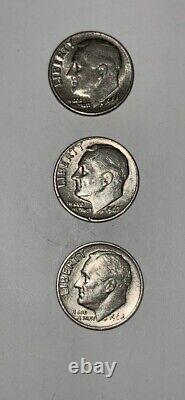 (3) 1966/1967 & 1968 SMS Proof Roosevelt Dimes- Collectors Dimes