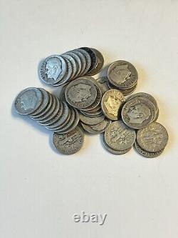 46 Of 1946 Silver Roosevelt Dimes ($4.60 FV)