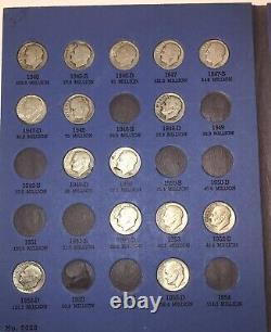 47 MERCURY&ROOSEVELT&Barber DIME LOT MIXED DATE & Mint Marks DIMES 90% SILVER