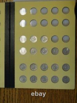 48 Silver Dimes = Set Of 48 Roosevelts (1946- 64) In Library Of Coins Holder
