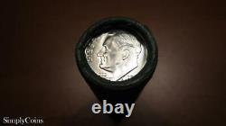 (50) 1956-D Roosevelt Silver Dime Roll BU Uncirculated 90% Coin Lot Shotgun MQ