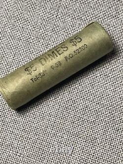 50 Coin ORIGINAL Shotgun ROLL1959-D ROOSEVELT DIMES Unopened